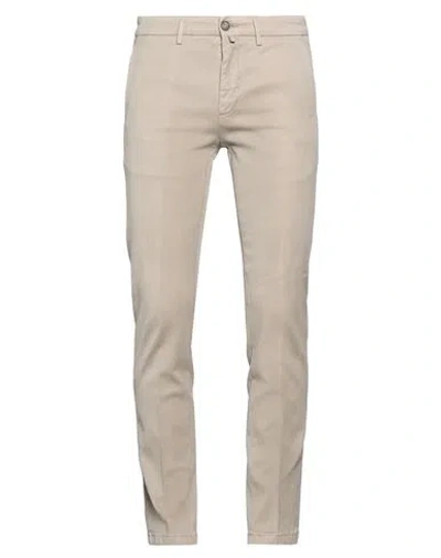 Siviglia Man Pants Light Grey Size 30 Cotton, Tencel, Elastane In Neutral