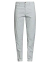 Siviglia Man Pants Light Grey Size 33 Cotton, Linen, Elastane In Gray