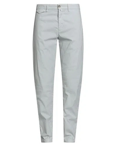 Siviglia Man Pants Light Grey Size 33 Cotton, Linen, Elastane In Gray