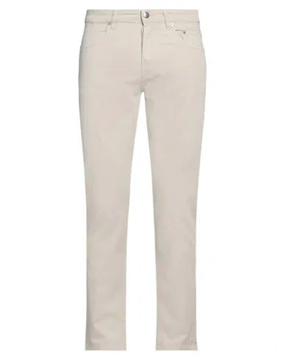 Siviglia Man Pants Light Grey Size 34 Cotton, Linen, Elastane