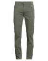 Siviglia Man Pants Military Green Size 32 Cotton, Elastane