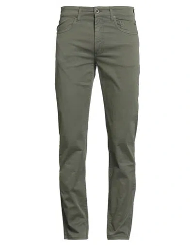 Siviglia Man Pants Military Green Size 32 Cotton, Elastane