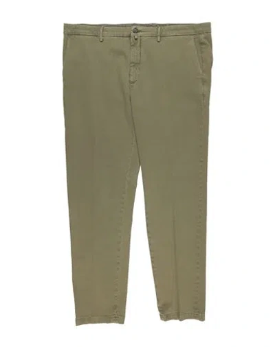Siviglia Man Pants Military Green Size 33 Cotton, Elastane