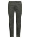 Siviglia Man Pants Military Green Size 35 Cotton, Elastane