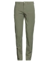 Siviglia Man Pants Military Green Size 35 Cotton, Elastane