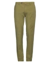Siviglia Man Pants Military Green Size 35 Cotton, Elastane