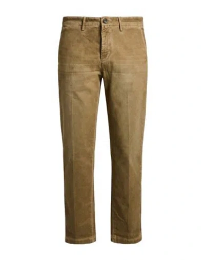 Siviglia Man Pants Military Green Size 36 Cotton, Elastane In Multi