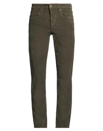 Siviglia Man Pants Military Green Size 38 Cotton, Elastane