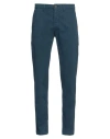 Siviglia Man Pants Navy Size 29 Cotton, Elastane In Navy Blue