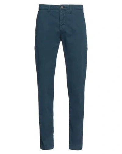 Siviglia Man Pants Navy Size 29 Cotton, Elastane In Navy Blue