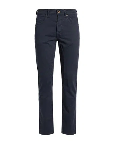 Siviglia Man Pants Navy Size 30 Cotton, Elastane In Blue
