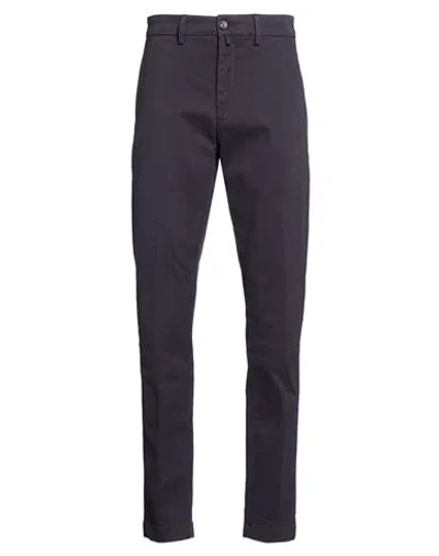 Siviglia Man Pants Navy Size 31 Cotton, Elastane In Blue
