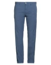 Siviglia Man Pants Navy Size 38 Cotton, Elastane In Blue