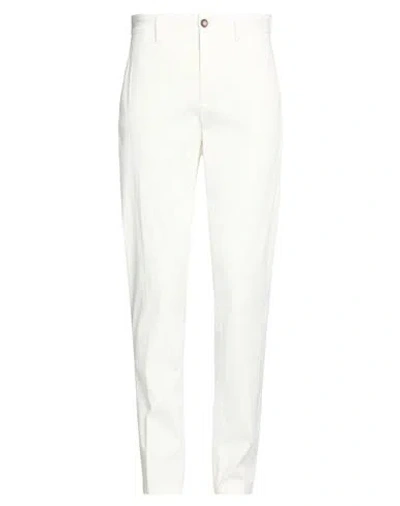Siviglia Man Pants Off White Size 31 Cotton, Elastane
