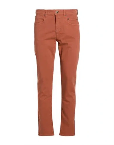 Siviglia Man Pants Rust Size 33 Cotton, Elastane In Blue