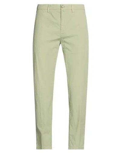 Siviglia Man Pants Sage Green Size 33 Cotton, Elastane