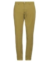 Siviglia Man Pants Sage Green Size 36 Cotton, Elastane In Sage Green
