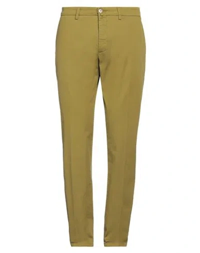 Siviglia Man Pants Sage Green Size 36 Cotton, Elastane