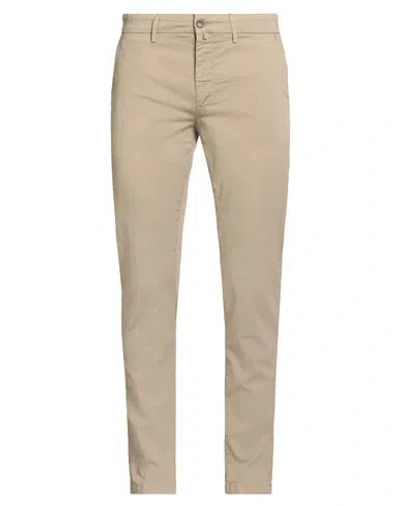 Siviglia Man Pants Sand Size 33 Cotton, Elastane In Neutral