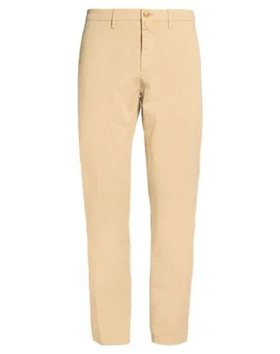 Siviglia Man Pants Sand Size 33 Cotton, Elastane In Neutral