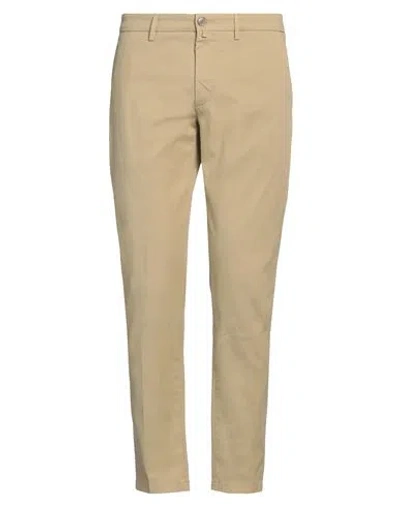 Siviglia Man Pants Sand Size 36 Cotton, Elastane In Beige