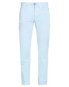 Siviglia Man Pants Sky Blue Size 32 Cotton, Elastane In Blue