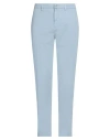 Siviglia Man Pants Sky Blue Size 36 Cotton, Linen, Elastane