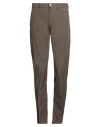 Siviglia Man Pants Taupe Size 33 Cotton, Elastane In Gray