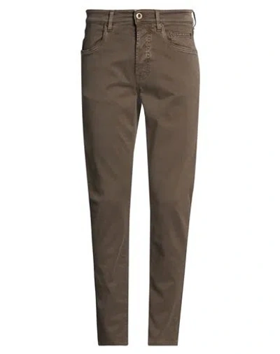 Siviglia Man Pants Taupe Size 33 Cotton, Modal, Elastane In Brown
