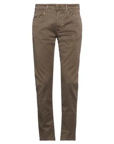 Siviglia Man Pants Taupe Size 35 Cotton, Modal, Elastane In Brown