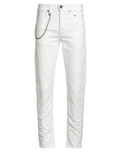 Siviglia Man Pants White Size 29 Cotton, Lyocell, Elastane