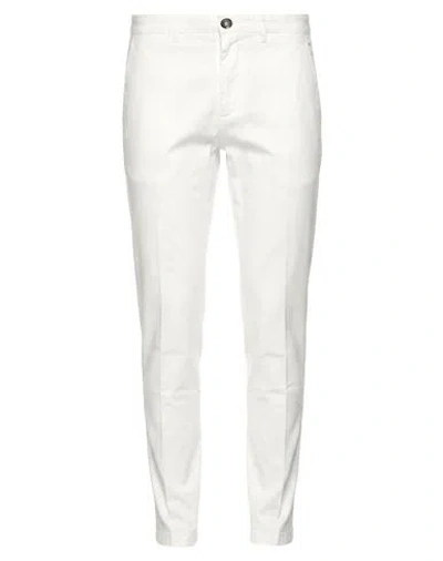 Siviglia Man Pants White Size 29 Cotton, Lyocell, Elastane