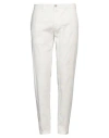 Siviglia Man Pants White Size 31 Cotton, Elastane
