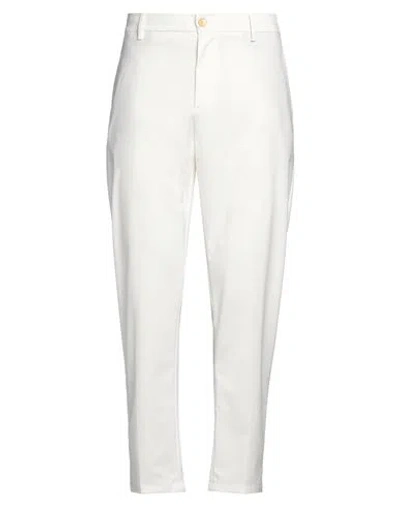 Siviglia Man Pants White Size 34 Cotton, Polyester, Tencel, Elastane