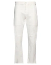 Siviglia Man Pants White Size 31 Organic Cotton, Elastane In Gray