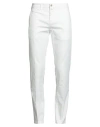 Siviglia Man Pants White Size 33 Cotton, Linen, Elastane