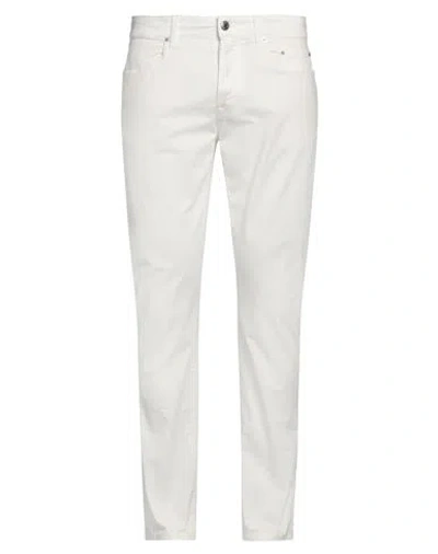 Siviglia Man Pants White Size 34 Cotton, Elastane In White