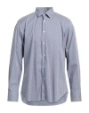 Siviglia Man Shirt Blue Size 17 ¾ Cotton, Polyamide, Elastane In Blue