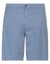 Siviglia Man Shorts & Bermuda Shorts Pastel Blue Size 35 Lyocell, Cotton, Elastane
