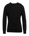 Siviglia Man Sweater Black Size L Wool, Acrylic In Black
