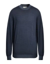 Siviglia Man Sweater Navy Size Xxl Merino Wool In Blue