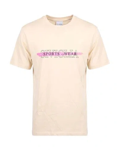 Siviglia Man T-shirt Ivory Size S Cotton In White