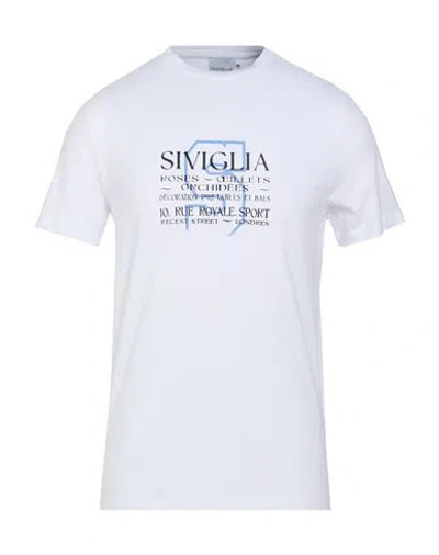 Siviglia Man T-shirt White Size M Cotton