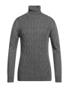 Siviglia Man Turtleneck Grey Size Xl Wool, Acrylic In Grey