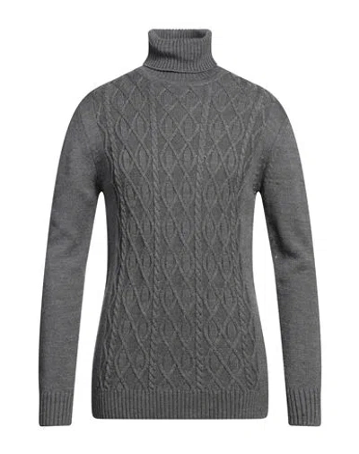 Siviglia Man Turtleneck Grey Size Xxl Wool, Acrylic