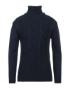 Siviglia Man Turtleneck Midnight Blue Size Xxl Wool, Acrylic In Blue