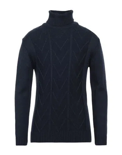 Siviglia Man Turtleneck Midnight Blue Size Xxl Wool, Acrylic