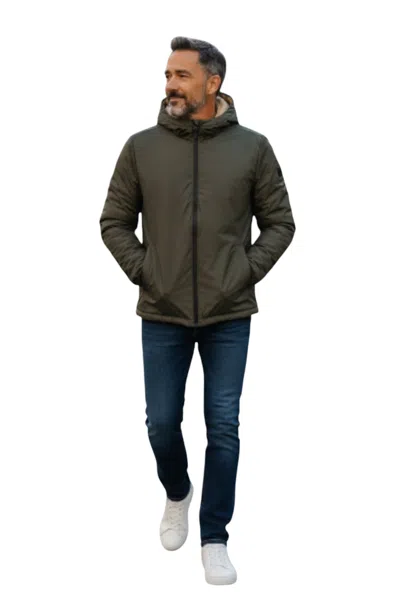 Siviglia Reversible Down Jacket In Green