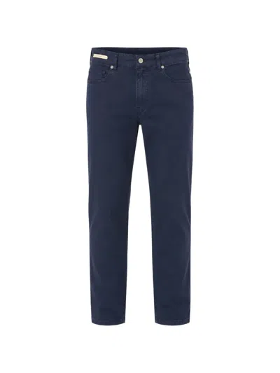 Siviglia Slim-fit Gabardine Trousers In Blue