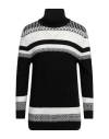 Siviglia Sport Man Turtleneck Black Size Xl Wool, Acrylic In Black